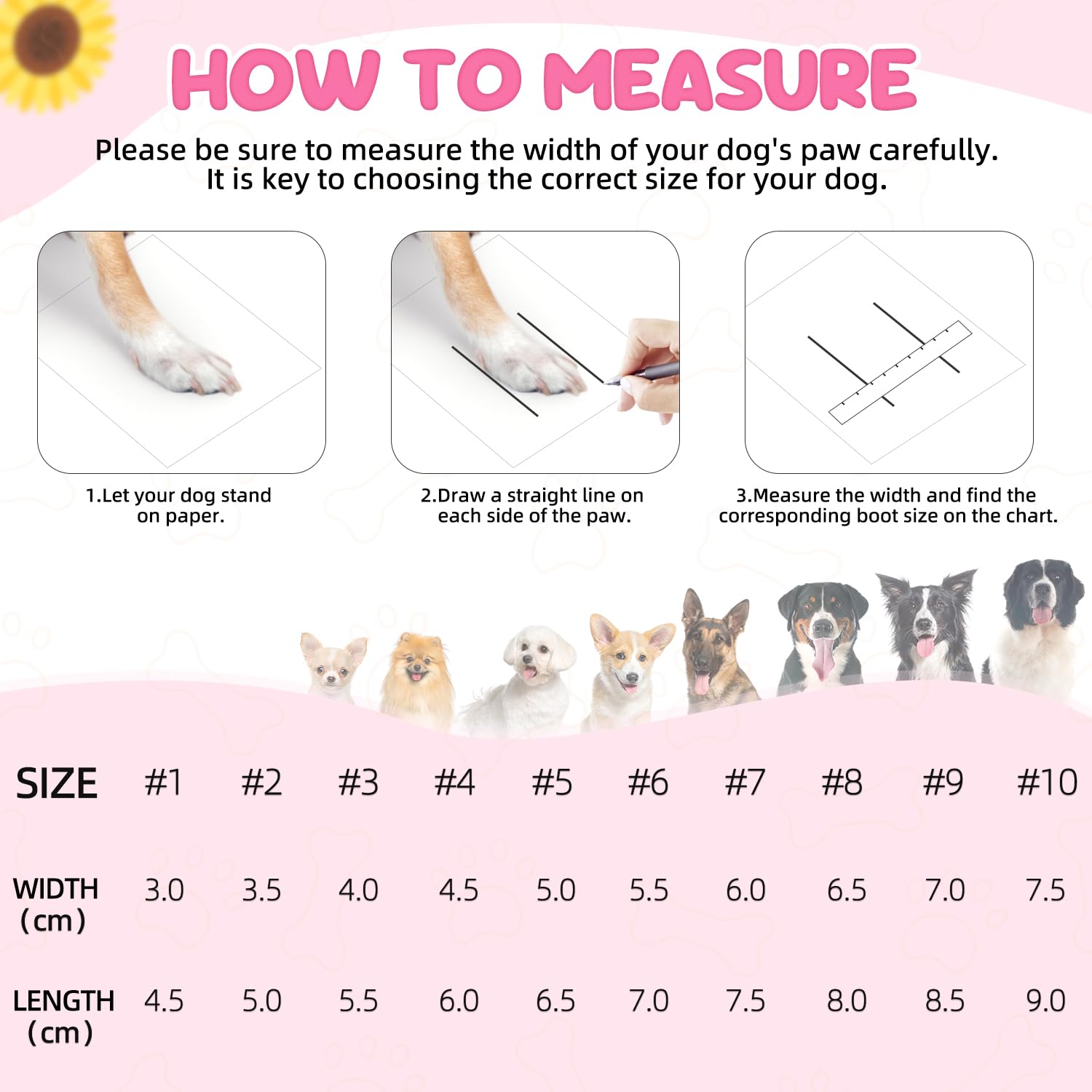SlowTon Chaussures pour Chiens pour pavé Chaud, Sandales pour Chiens Respirantes antidérapantes avec Bandes réfléchissantes, faciles à Mettre et à enlever, faciles à Nettoyer