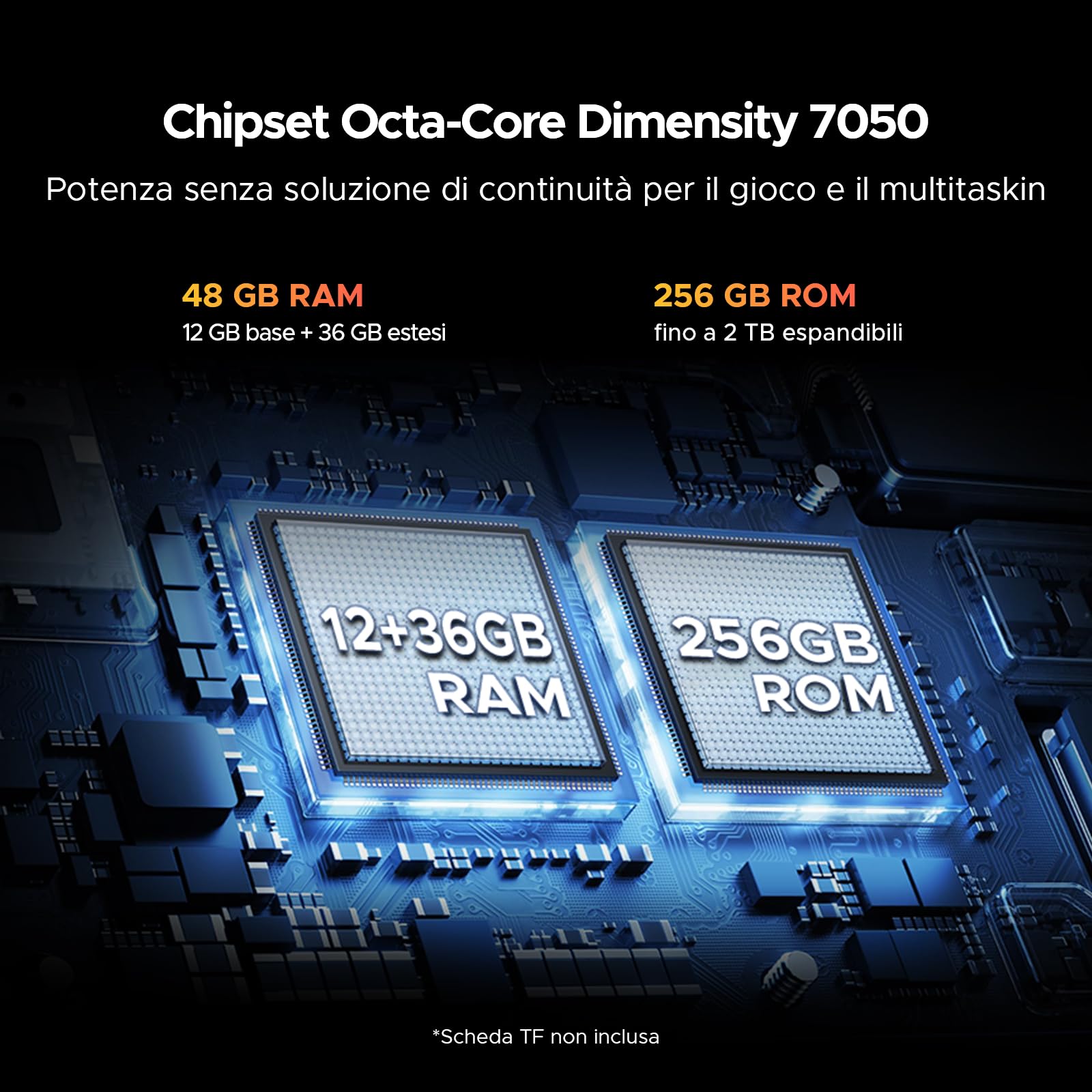 DOOGEE S200 Rugged Smartphone 5G Android16,Con Cuffie Sportive Conduzione Ossea,6.72”FHD+1.32"AMOLED Rear Display,Dimensity 7050,48GB+256GB,10100mAh,100MP+20MP Telefono Indistruttibile,Face ID/OTG/NFC