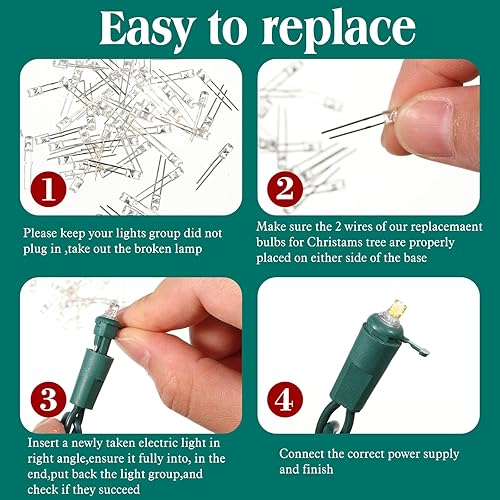 Miniatura 9 de Honoson 60 piezas de luces LED de 0.118 pulgadas, 3 V, 0.06 W, bombillas de repuesto de bajo consumo para exteriores, bombillas LED conectables para