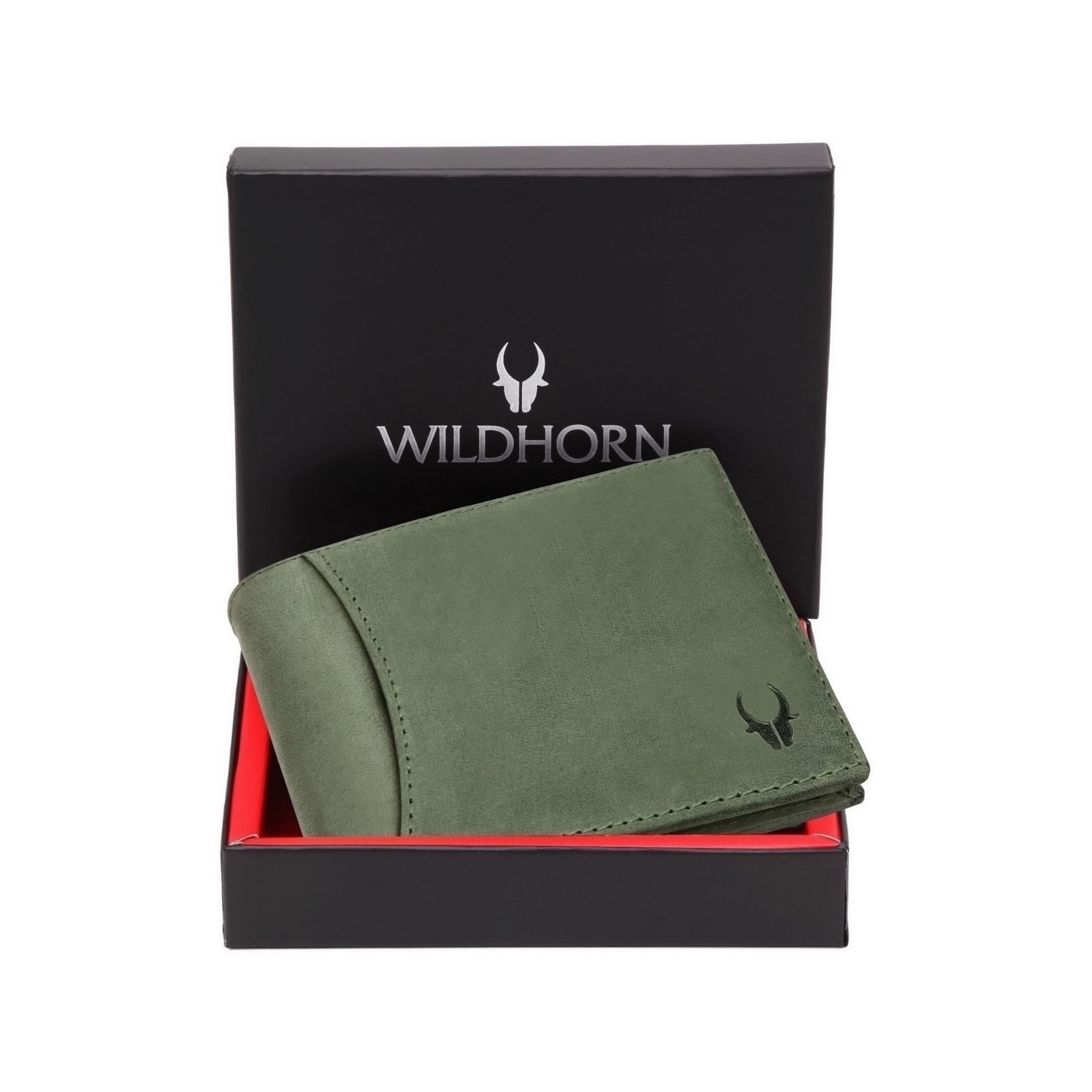 WildHorn Wildhorn India Oliver Green Leather Men's Wallet (WH7311GREEN)