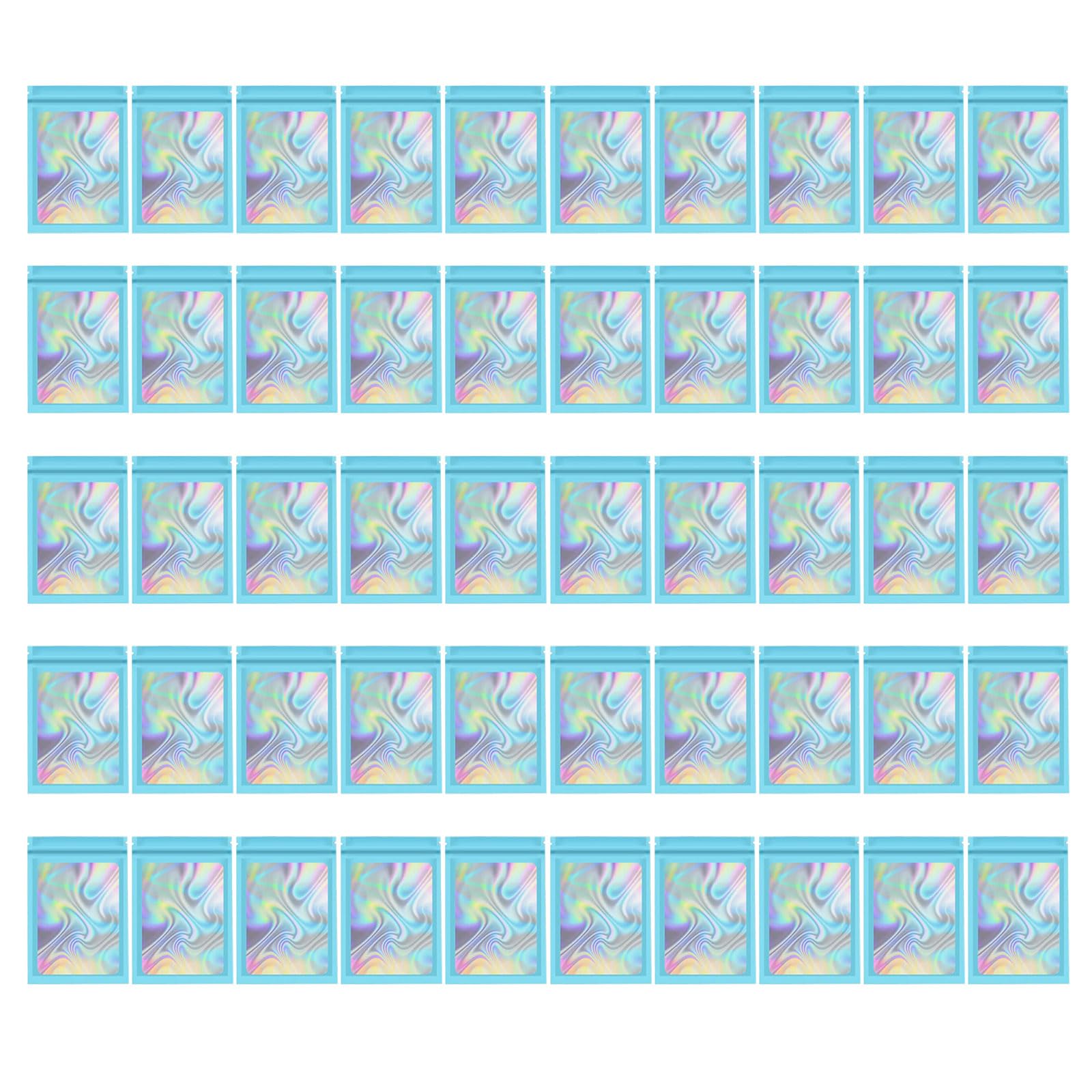 50pcs Clear Window Storage Pouch Zip Bags Stylish and Solution for Jewelry, Cosmetics, and More Travel Use Fashionable Storage Pouch