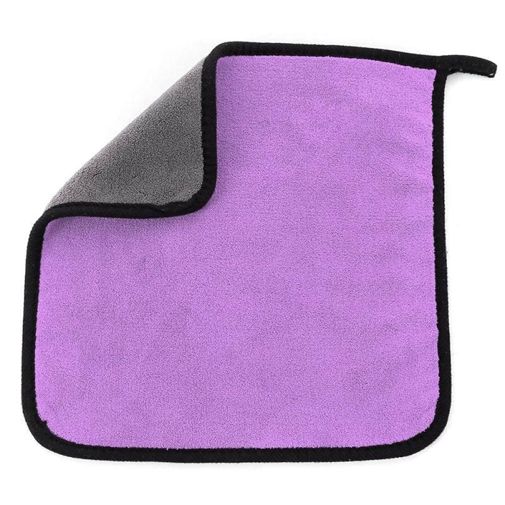 Asciugamano per autolavaggio 30x30 Asciugamano in microfibra per autolavaggio Pulizia dell'auto Asciugatura panno Orlare Asciugamani per la cura dell'auto Panno Asciugamano per lavaggio auto, viola