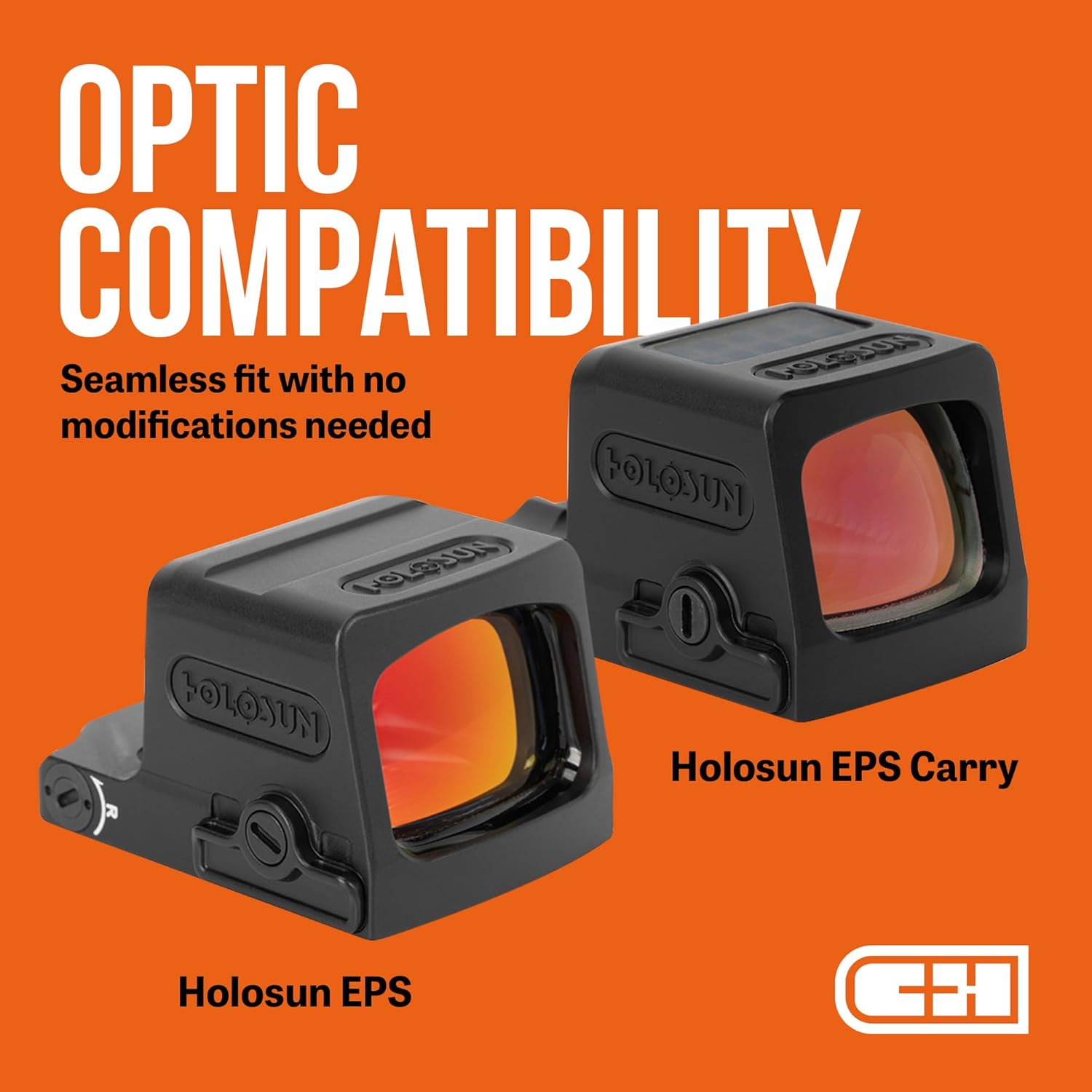 C+H Optics Adapter Plate for Glock Gen 6 Compatible with Holosun EPS/EPS Carry/SCS Carry | Made in The USA - Not Compatible with Gen5