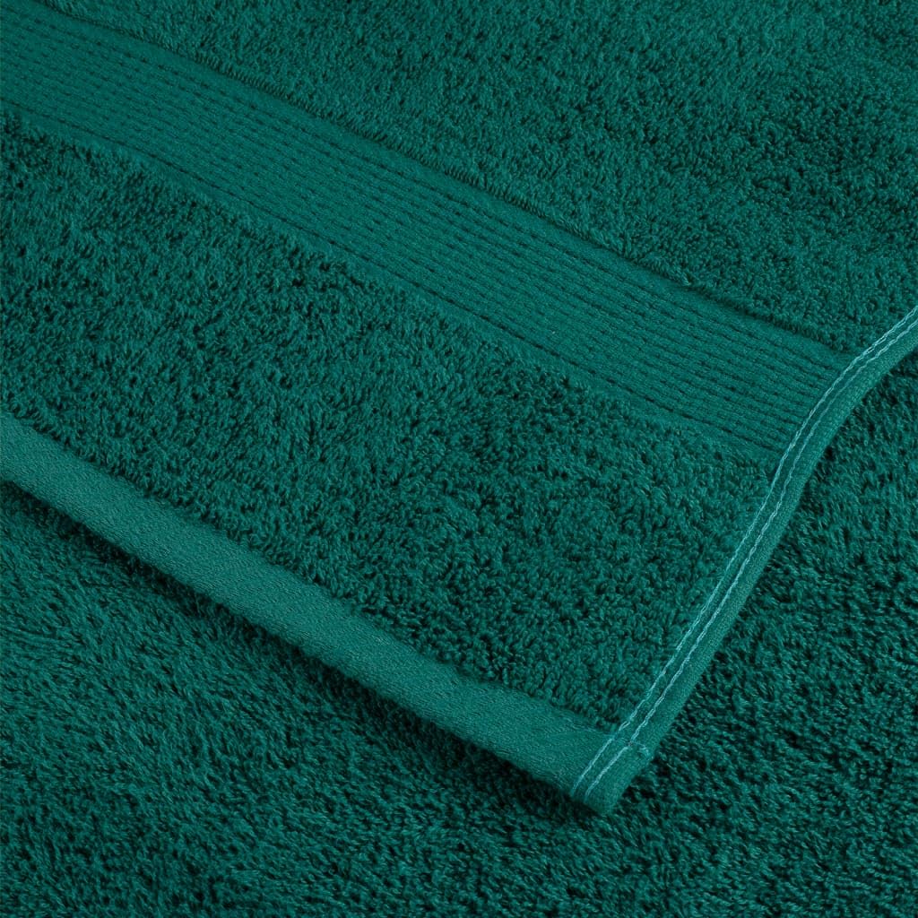 Home & Garden-Premium Asciugamani per ospiti SOLUND 2 pz Verde 30x50 cm 600 gsm - Scelta