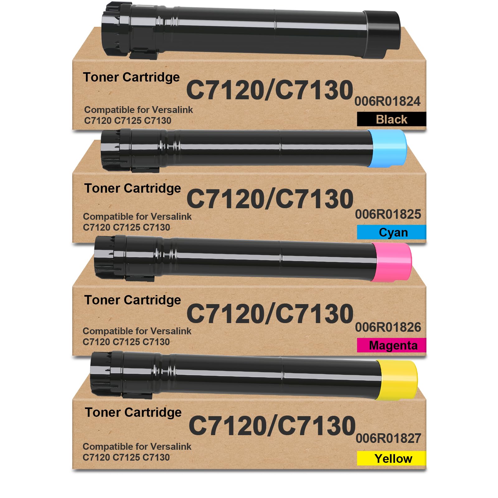 C7120 Toner Cartridge 4-Pack for Xerox VersaLink