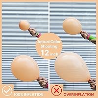 Vista 4 de PartyWoo - Globos nude de 140 piezas en diferentes tamaños de 18, 12, 10, 5 pulgadas, kit de arco de globos de color neutro y melocotón estilo boho