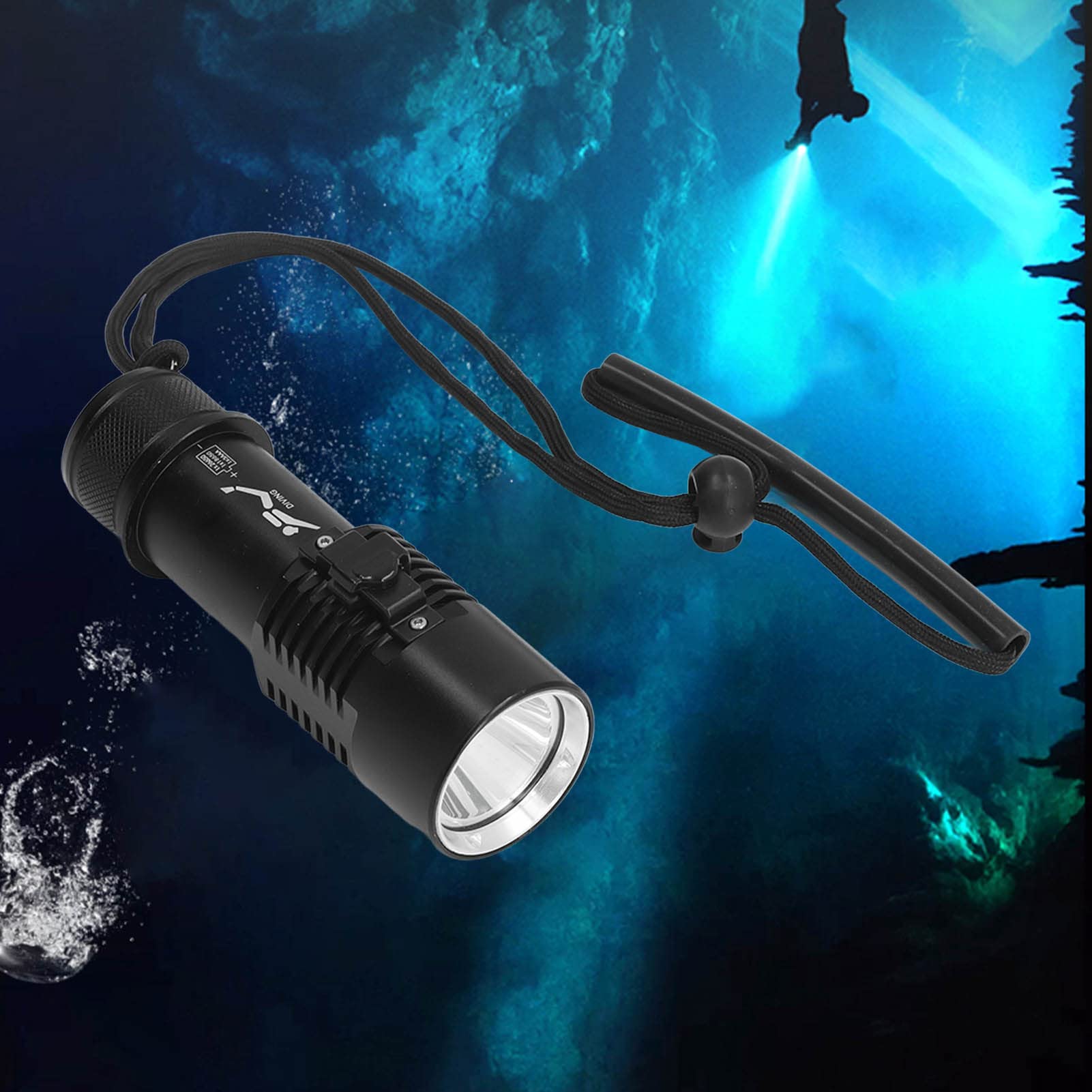 Haofy Brinyte DIV08 Torcia Subacquea 5000LM con Interruttore Magnetico - Torcia Subacquea IPX8 Impermeabile 100M per Immersioni Subacquee, Fotografia e Pesca