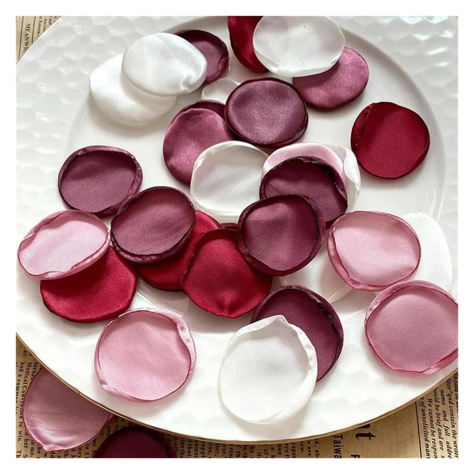CYJAZNHH Artificial Silk Rose Petals Multicolor 5cm X 5cm 100-300 Pcs(E,100pcs)