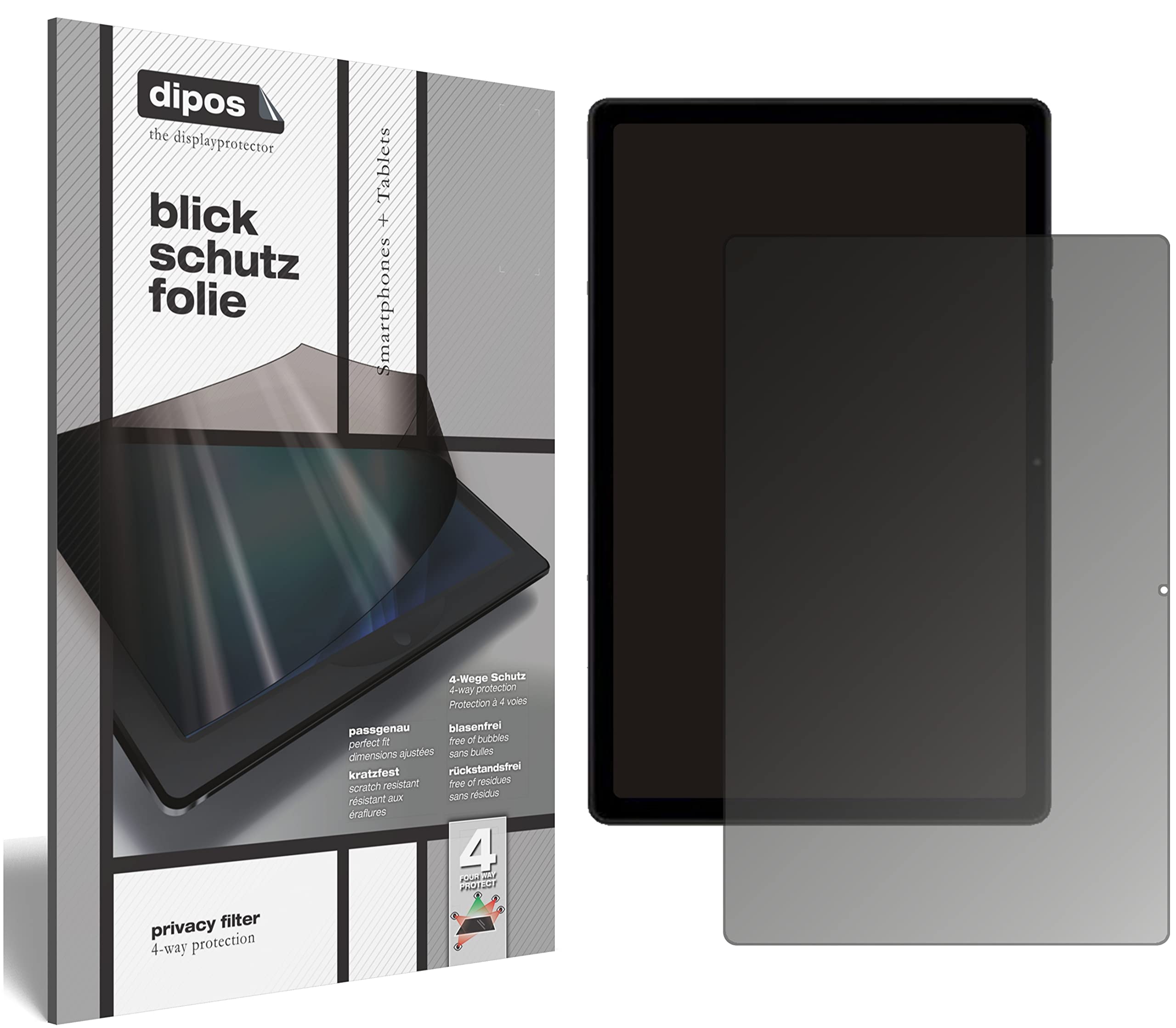 dipos Protection écran anti-espion pour Samsung Galaxy Tab A8 10.5" 2021