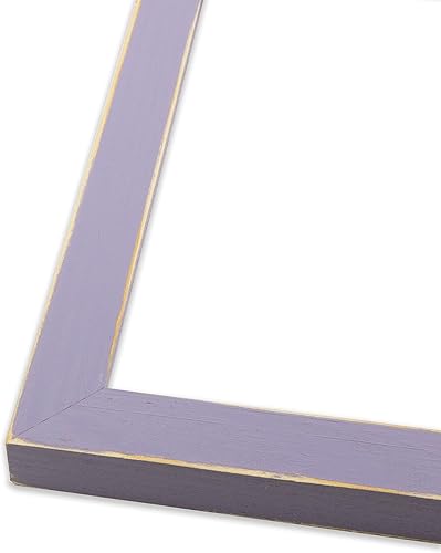 Marco de fotos Emily French Lilac de madera maciza, 16 x 20 pulgadas