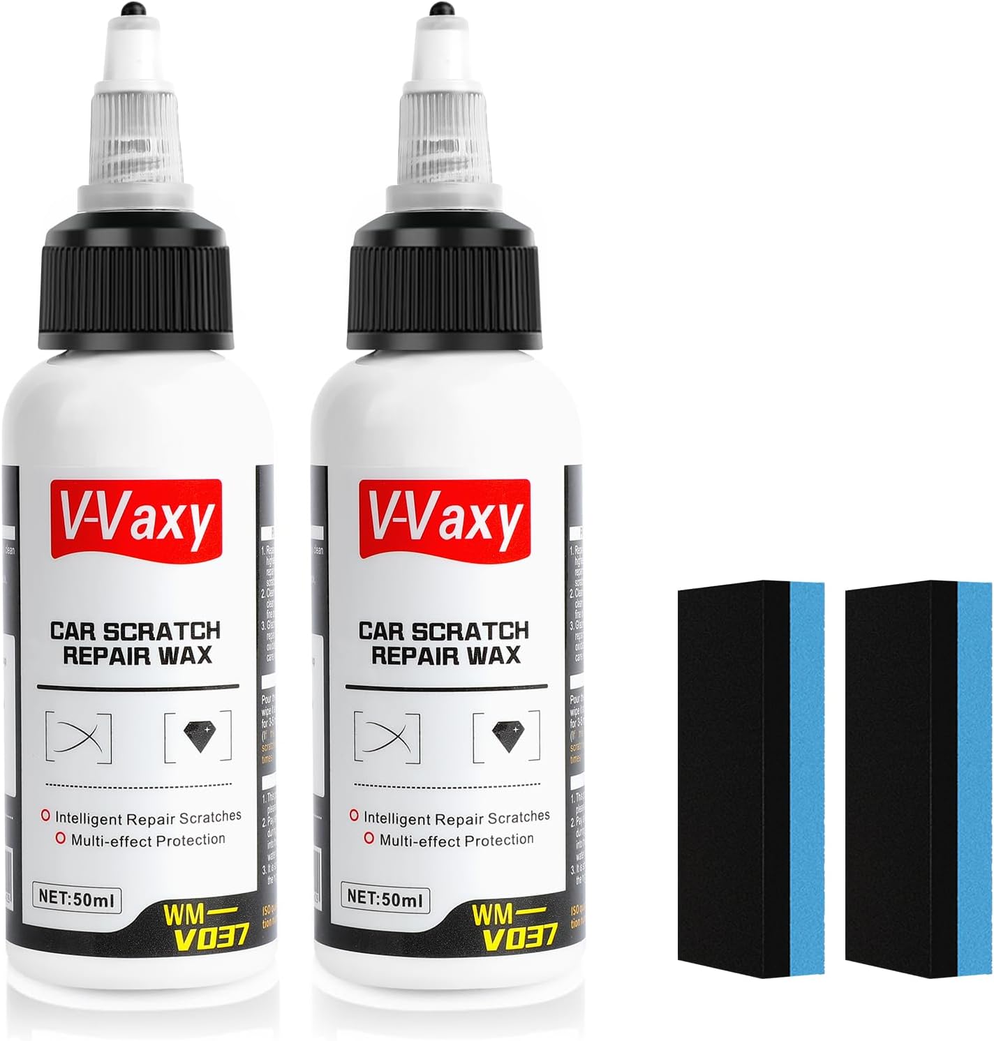 V-Vaxy Car Scratch Repair Wax, Car Scratch Repair Paint Scratch Polishing Wax, Multi-Effect Protection (2 Set)