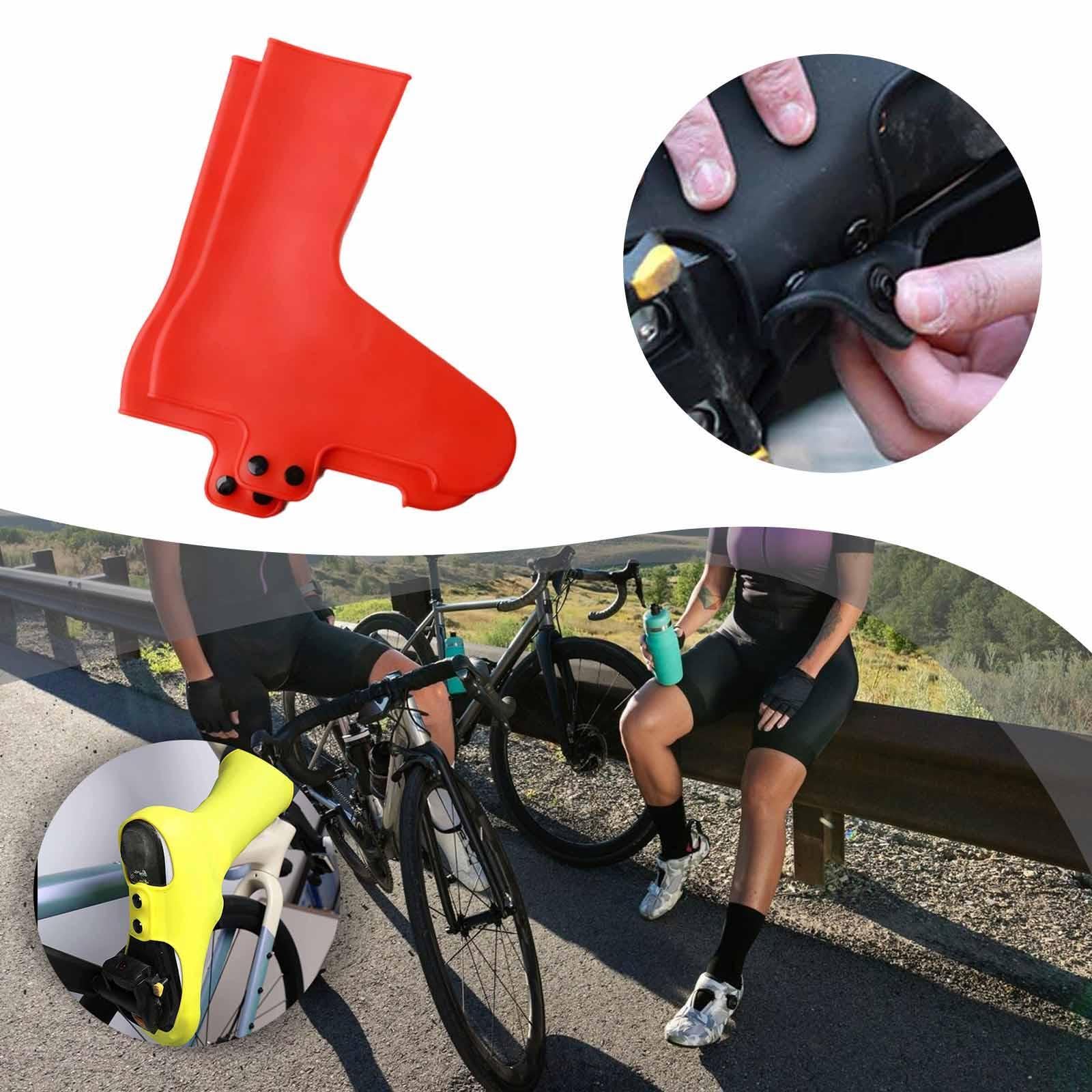 Copriscarpe Da Ciclismo, Copriscarpe Antipioggia E Antivento, Copriscarpe con Lucchetto, Scarponi Da Trekking E, Red M