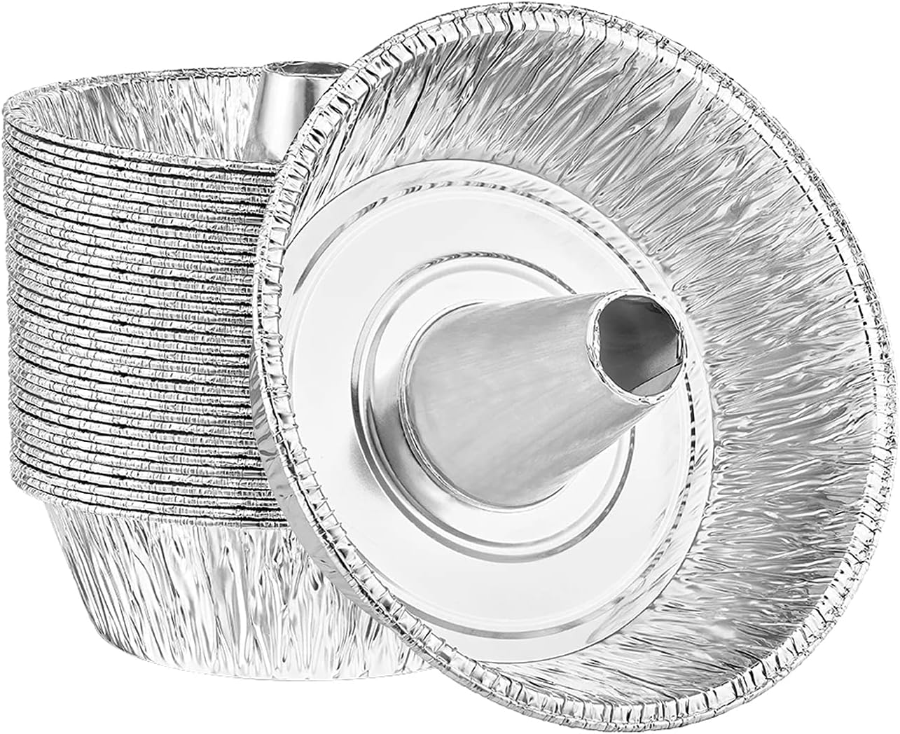 Heavy Duty Reusable Eco-Friendly Aluminum Foil Angel Tube Pan 10.25" X 10.25" X 3.25" (200)