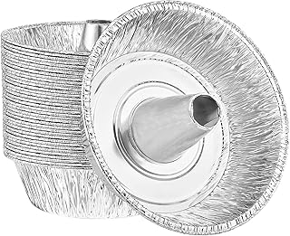 Heavy Duty Reusable Eco-Friendly Aluminum Foil Angel Tube Pan 10.25" X 10.25" X 3.25" (10)