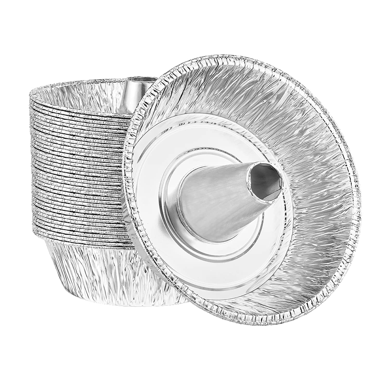 Nicole Fantini Heavy Duty Reusable Eco-Friendly Aluminum Foil Angel Tube Pan 10.25