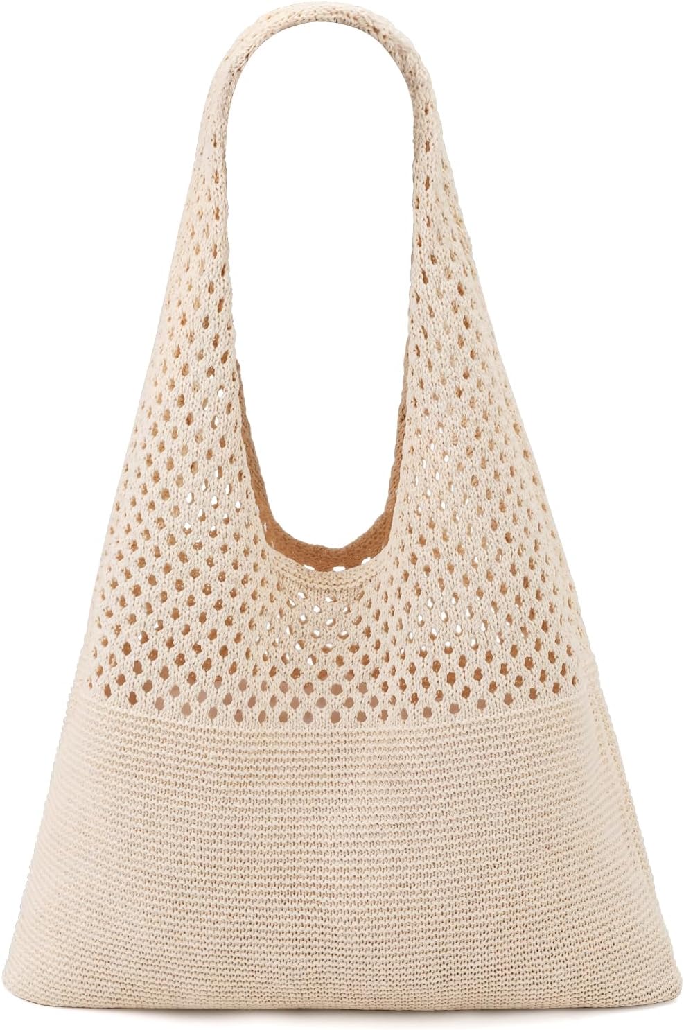 Ayieyill Crochet Tote Bag For Women, Crochet Mesh Beach Tote Bag Summer Vacation Aesthetic Boho Knit Bag for Women Ayieyill Crochet Tote Bag For Women, Crochet Mesh Beach Tote Bag Summer Vacation Aesthetic Boho Knit Bag for Women