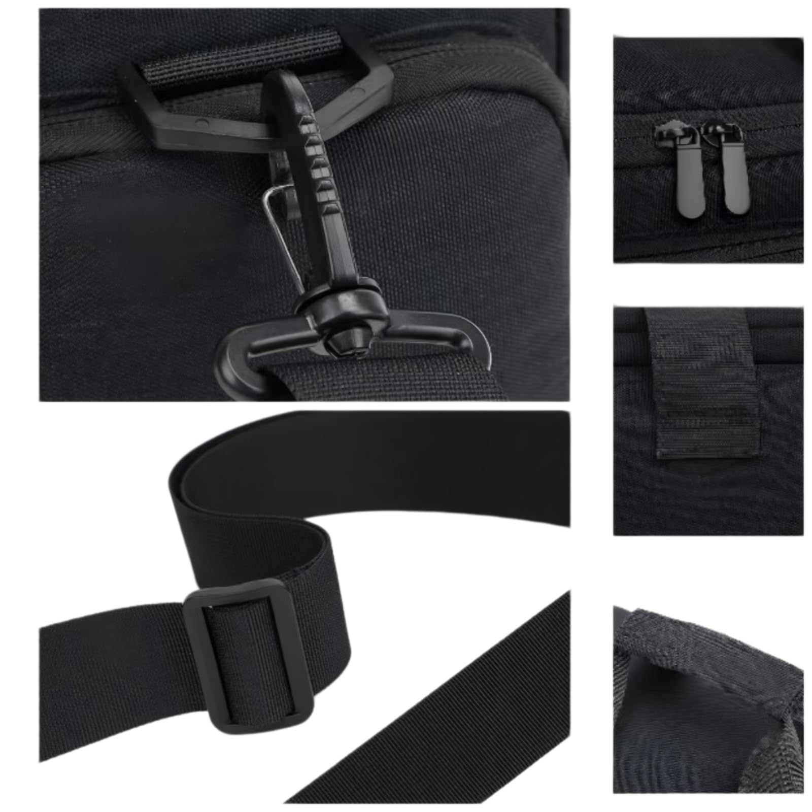 Beauty Case Borsa Fotocamera A Spalla di Viaggio Prova Urti Resistente all'Acqua con Divisori Rimovibili E Cinturina Regolabile-Black