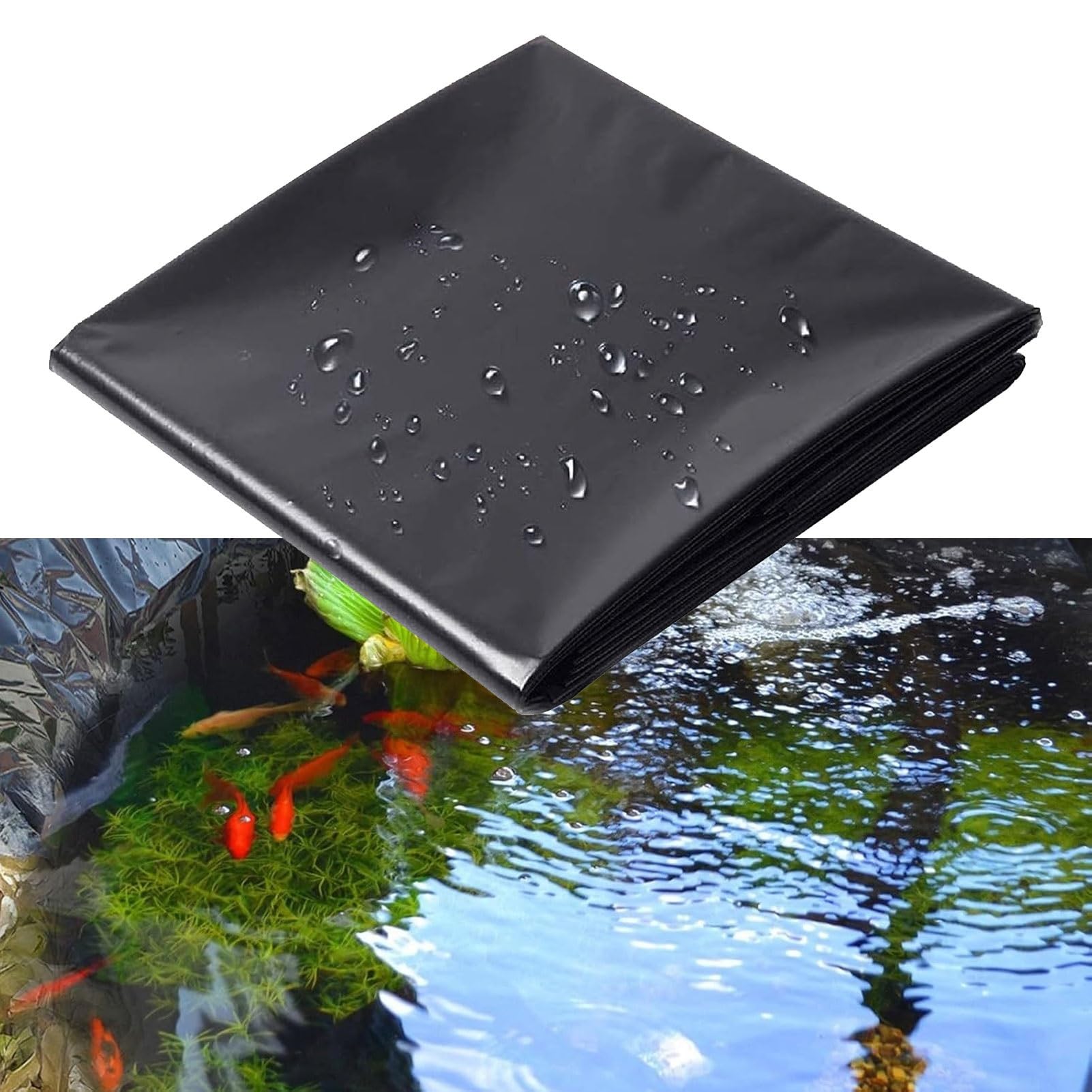 HDPE Flexible Impermeable Membrane,Garden Ponds Preformed Liners,Heavy Duty Pond Liners Fish And Koi Lining(23x32.8ft 7x10 m)