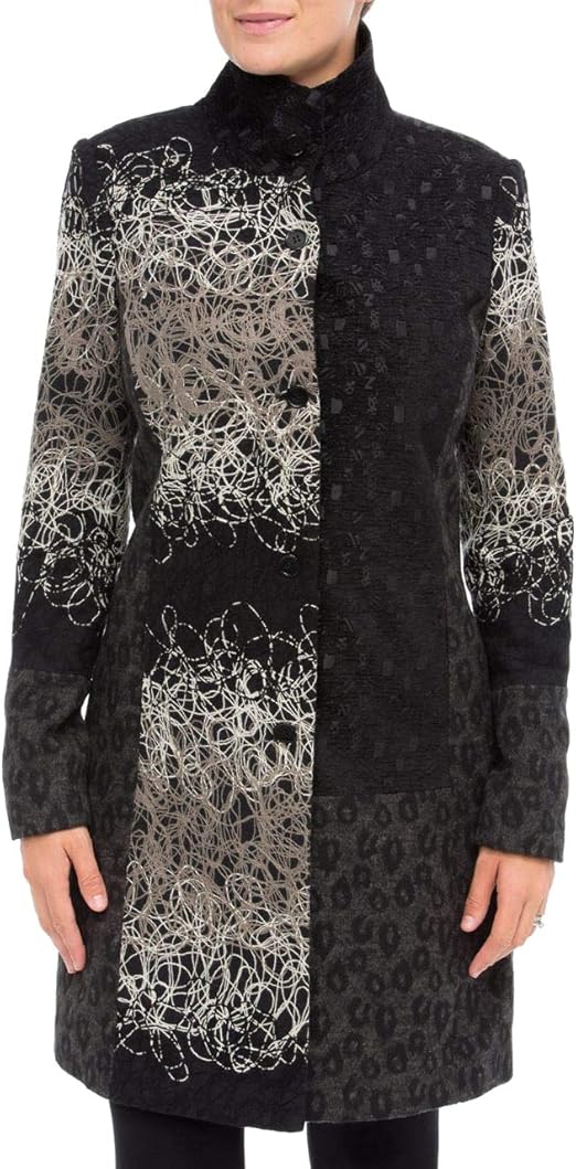 Klass Women Textured Patchwork Trench Coat Amazon.co.uk Fashion