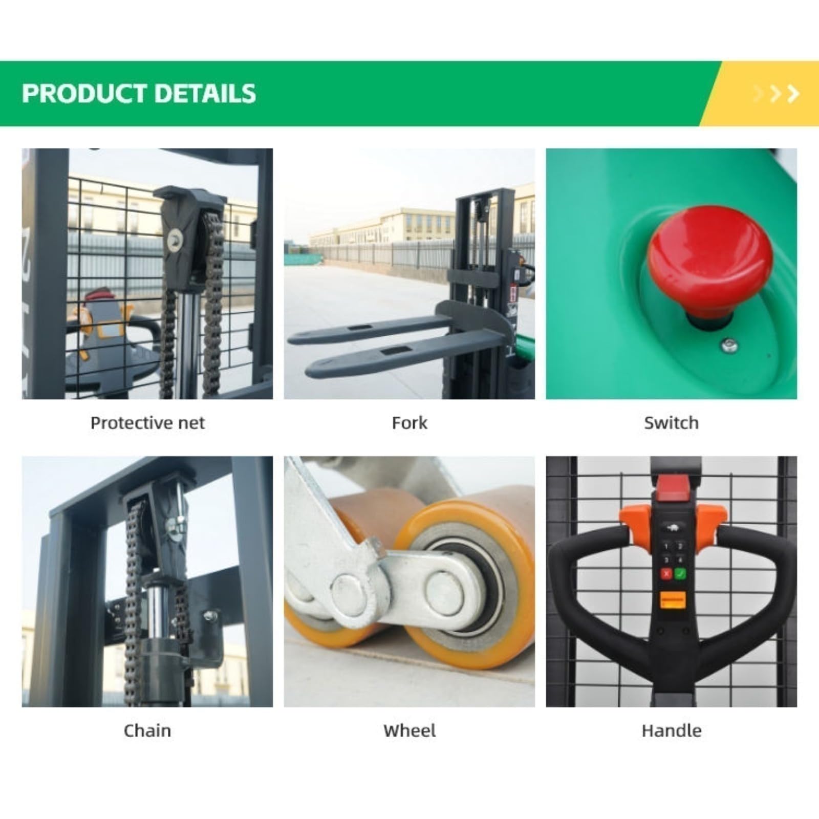 Impilatore di pallet elettrico e manuale, impilatori mobili ad alto sollevamento, camion idraulico compatto per magazzino, fabbrica, supermercato, logistica e movimentazione dei materiali di piccolo