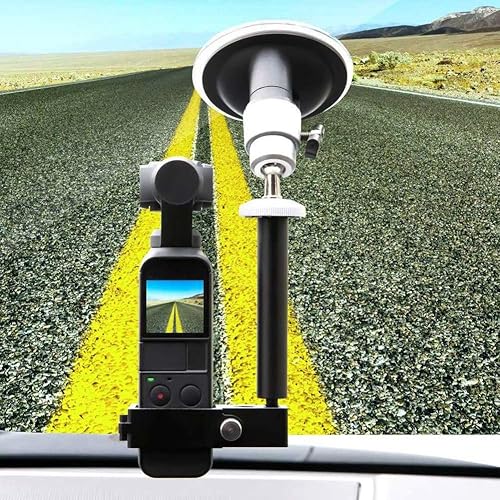 Miniatura 5 de Soporte de coche para cámara, 3/8 1/4 soporte de montaje en parabrisas soporte de soporte de ventosa para DJI OSMO Pocket Camera