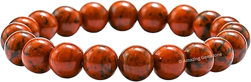 Miniatura 116 de Amazing Gemstone Pulsera de cristal para mujeres y hombres, pulsera de cristal curativo de protección, pulsera elástica con cuentas de piedras