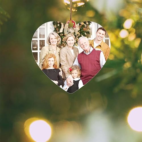 Adornos de Navidad personalizados, Adorno de foto personalizada, Adorno personalizado, Decoración personalizada del árbol de Navidad, Adorno para