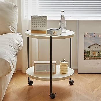 Amazon｜サイドテーブル 丸型、ソファサイドテーブル、ミニ ナイト
