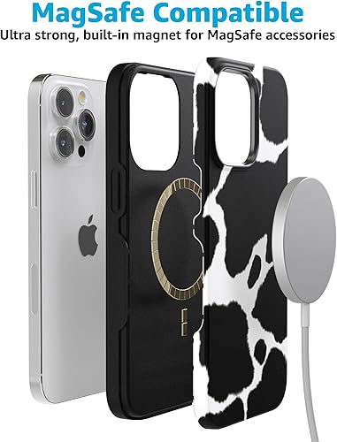 Vista 731 de Casely Funda para iPhone 15 Pro Jardín Secreto Flores mixtas Funda atrevida Compatible con MagSafe y botón de acción Jardín Secreto Floral