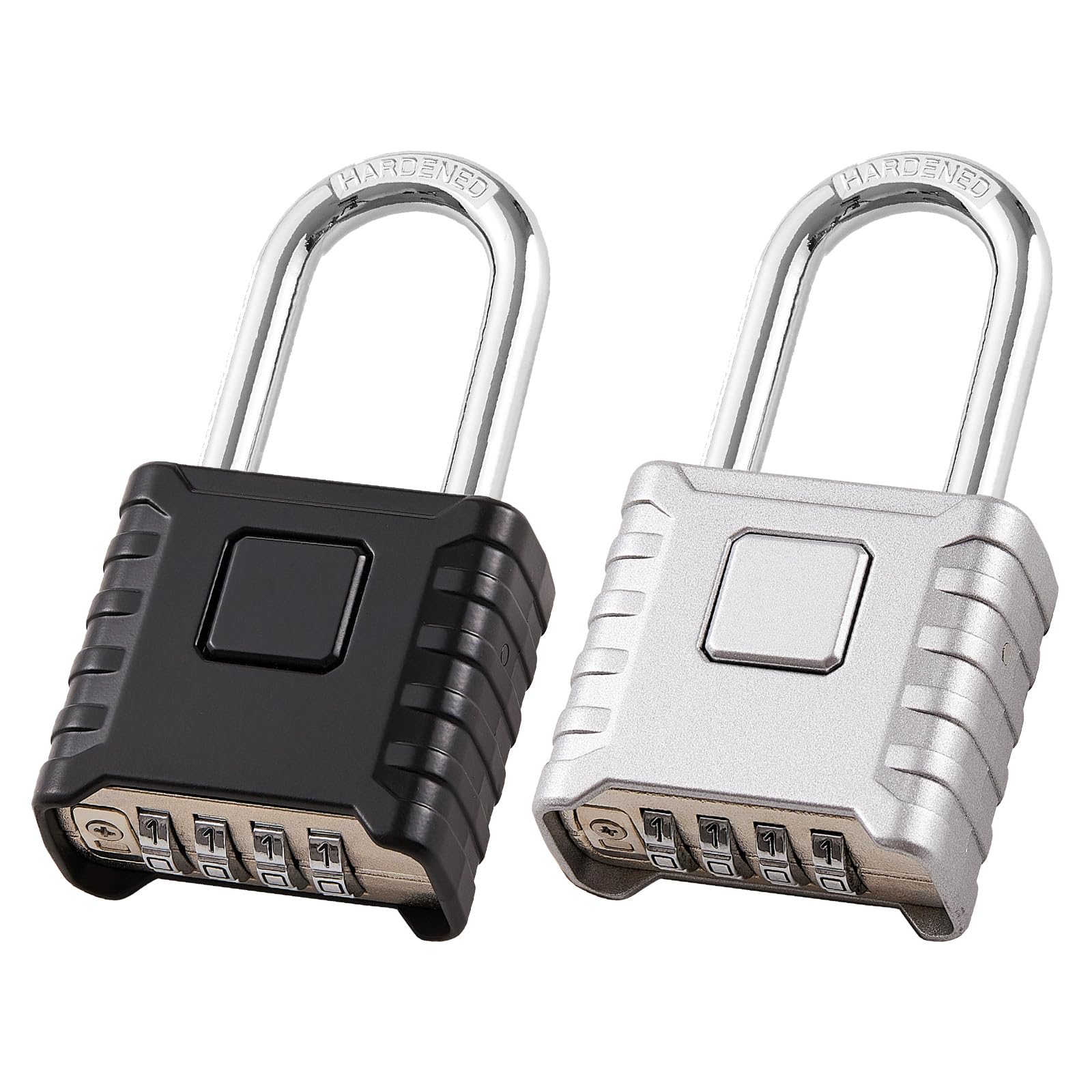 disecu 2 Pack Heavy Duty Long Shackle Combination Lock