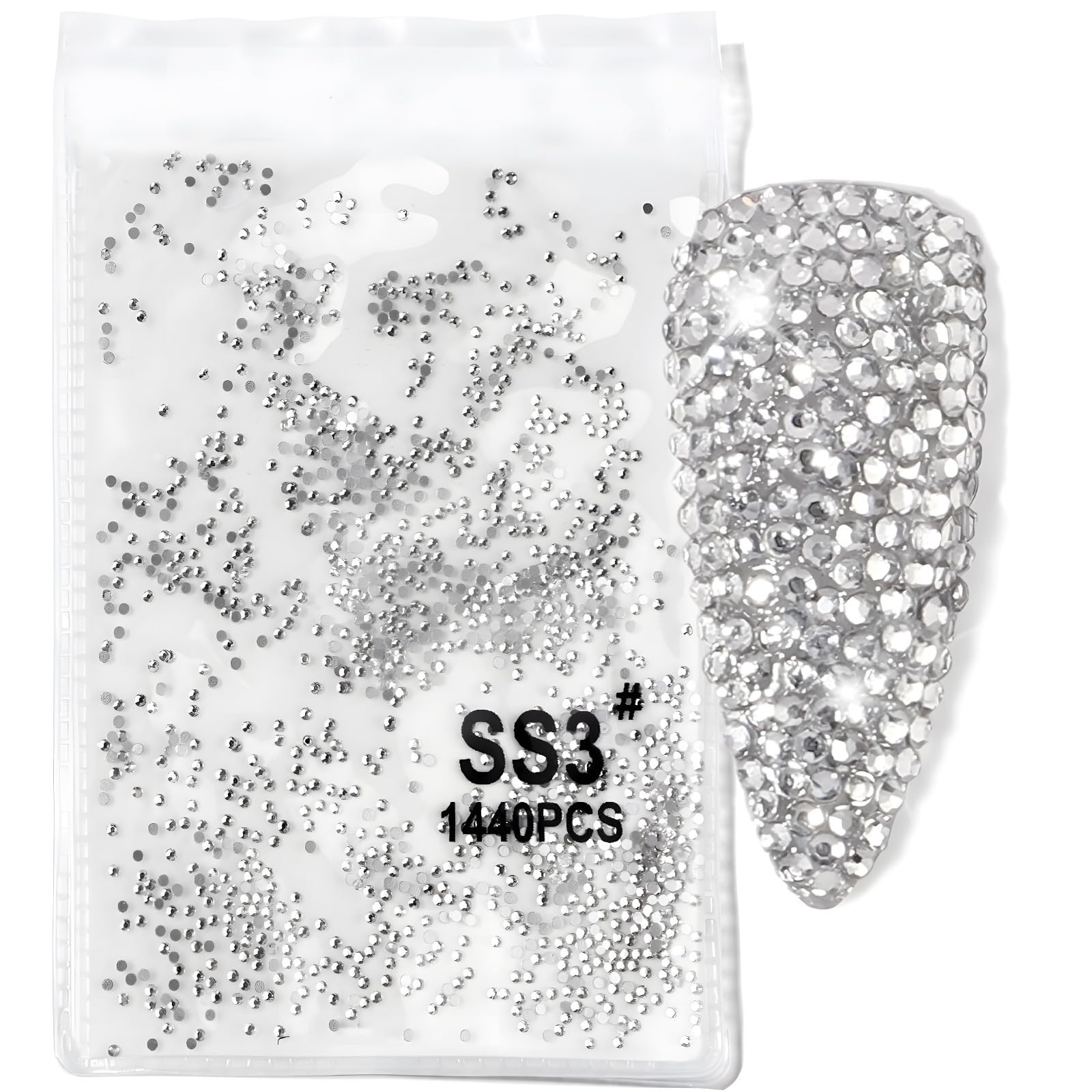 Amazon.co.jp: COLORBIRD ラインストーン ガラス製 ネイルパーツ