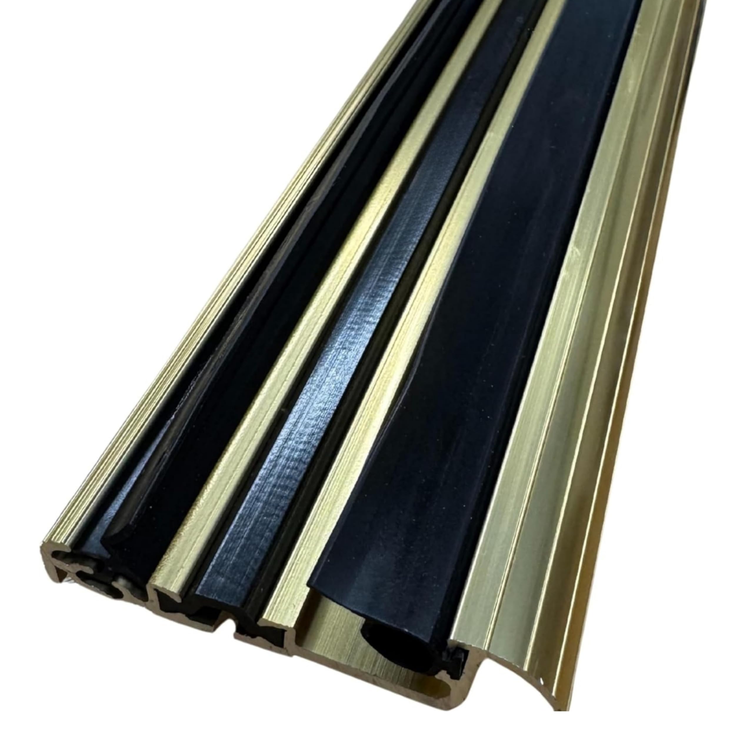 Exitex Macclex 15/2 Thermal Break Door Threshold Cill Draught Excluder, Aluminium 914mm (36"), Energy Efficient Insulated Weatherproof Door Bar Seal (Gold)