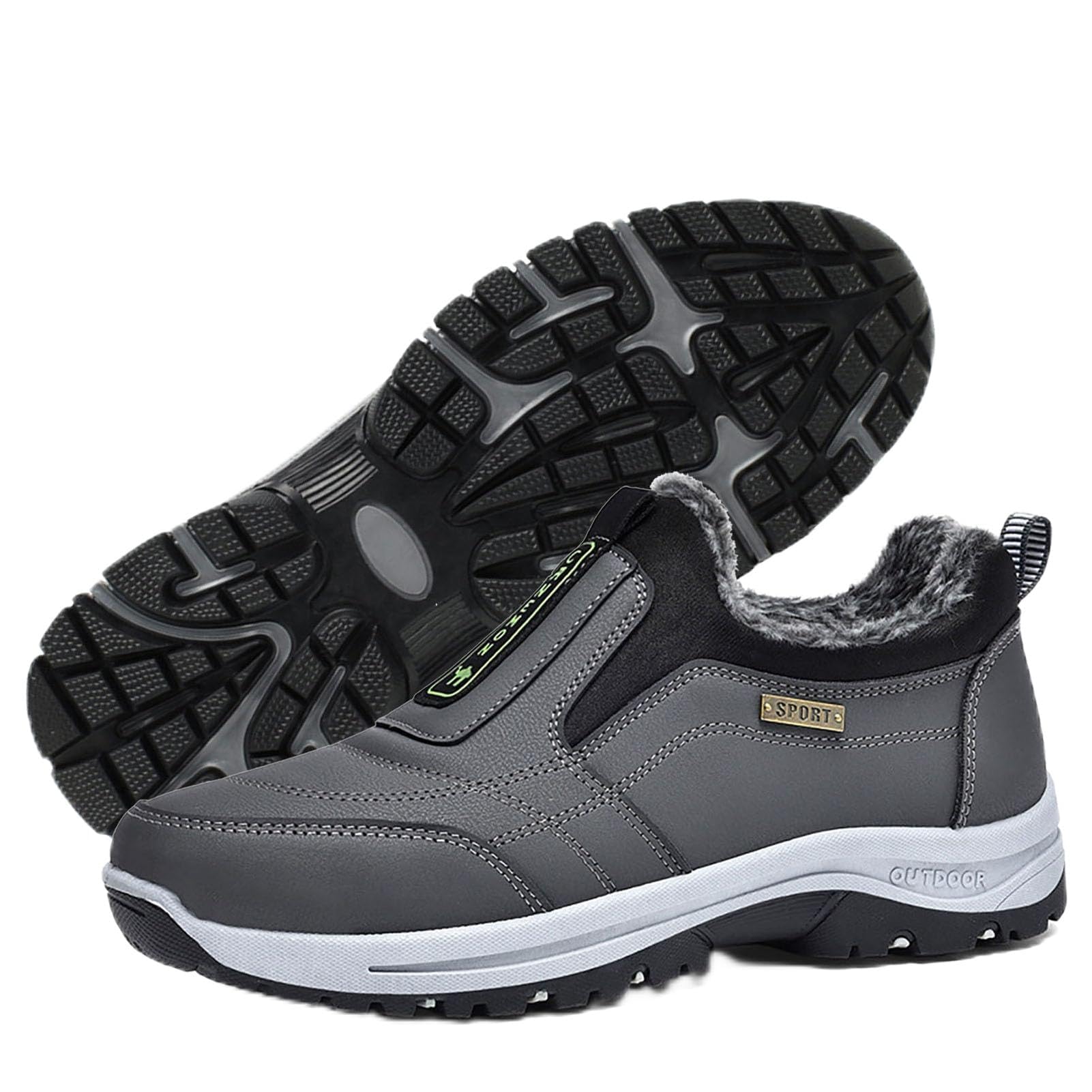 Zapatos ortopédicos de hombre para senderismo y trekking invernal en la montaña