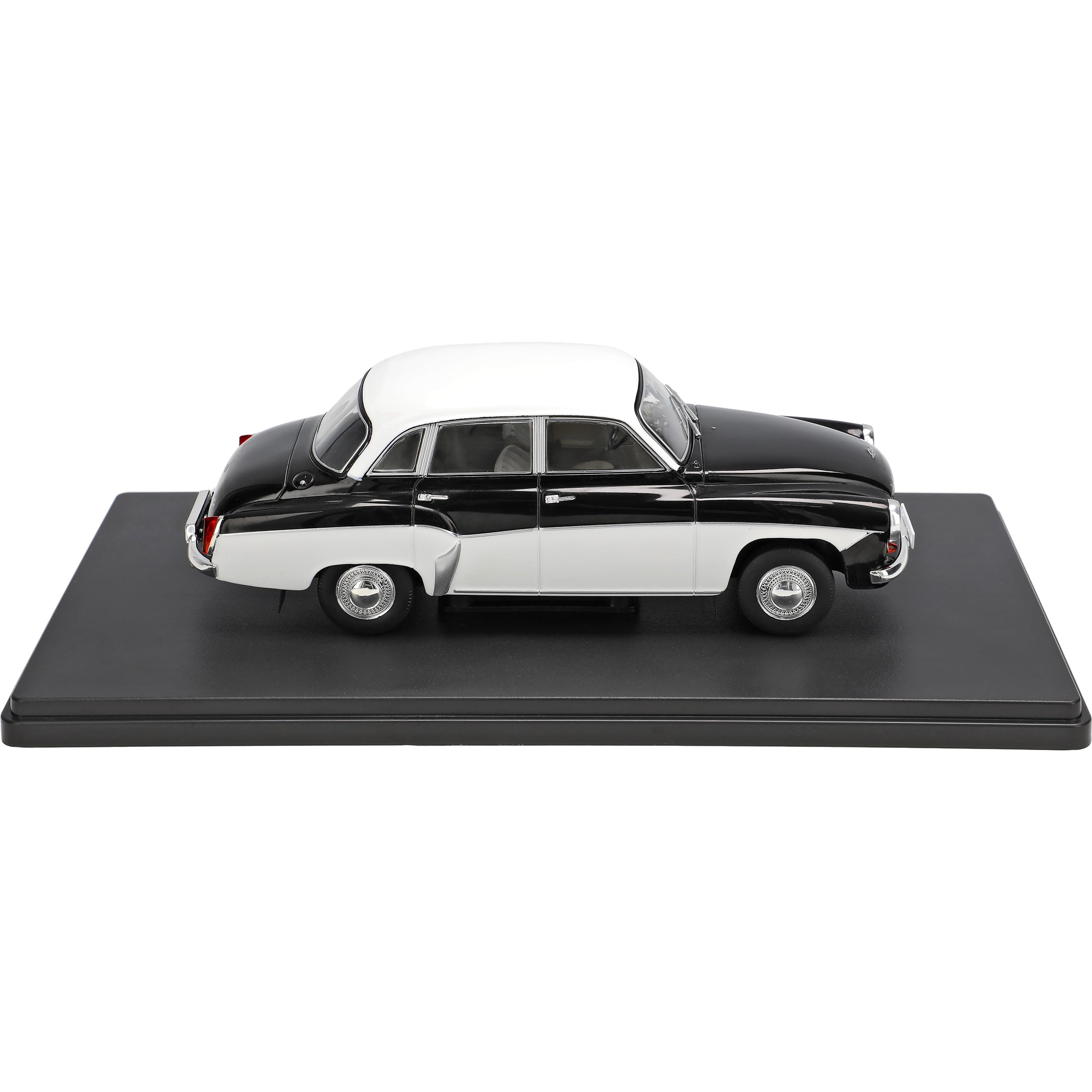 Ixo Wartburg 312 Limousine Schwarz Weiss 1965-1967 DDR 1/24 Whitebox Modell Auto