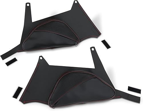 Miniatura 3 de Balística Dual Almacenamiento Tanque Bolsas Para Can-Am Ryker Red Stitch Impermeable Cremallera H40-401CRED Por Show Chrome