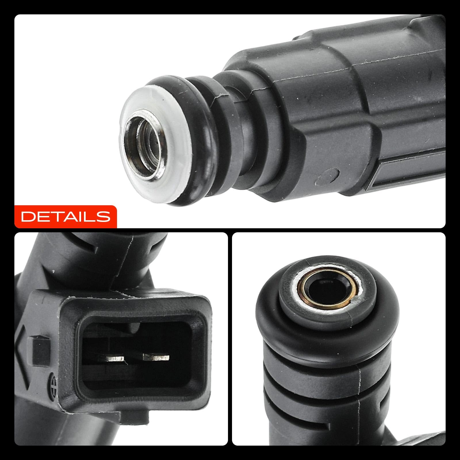 Frankberg 4 injecteurs de carburant | Compatible avec: Golf II 19E 1G1, Golf I Cabriolet 155, J.e.t.t.a II 165 19E 1G2