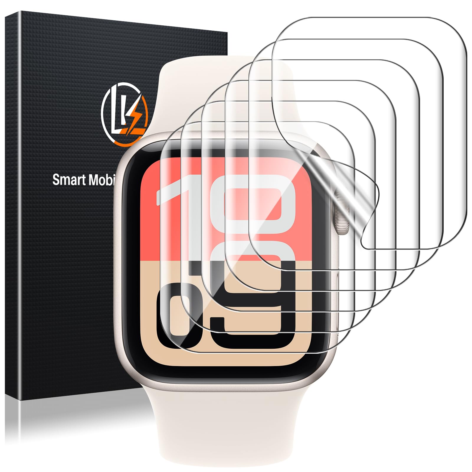 LK 6 Pack for Apple Watch SE 3/SE 2/SE Screen Protector 40mm