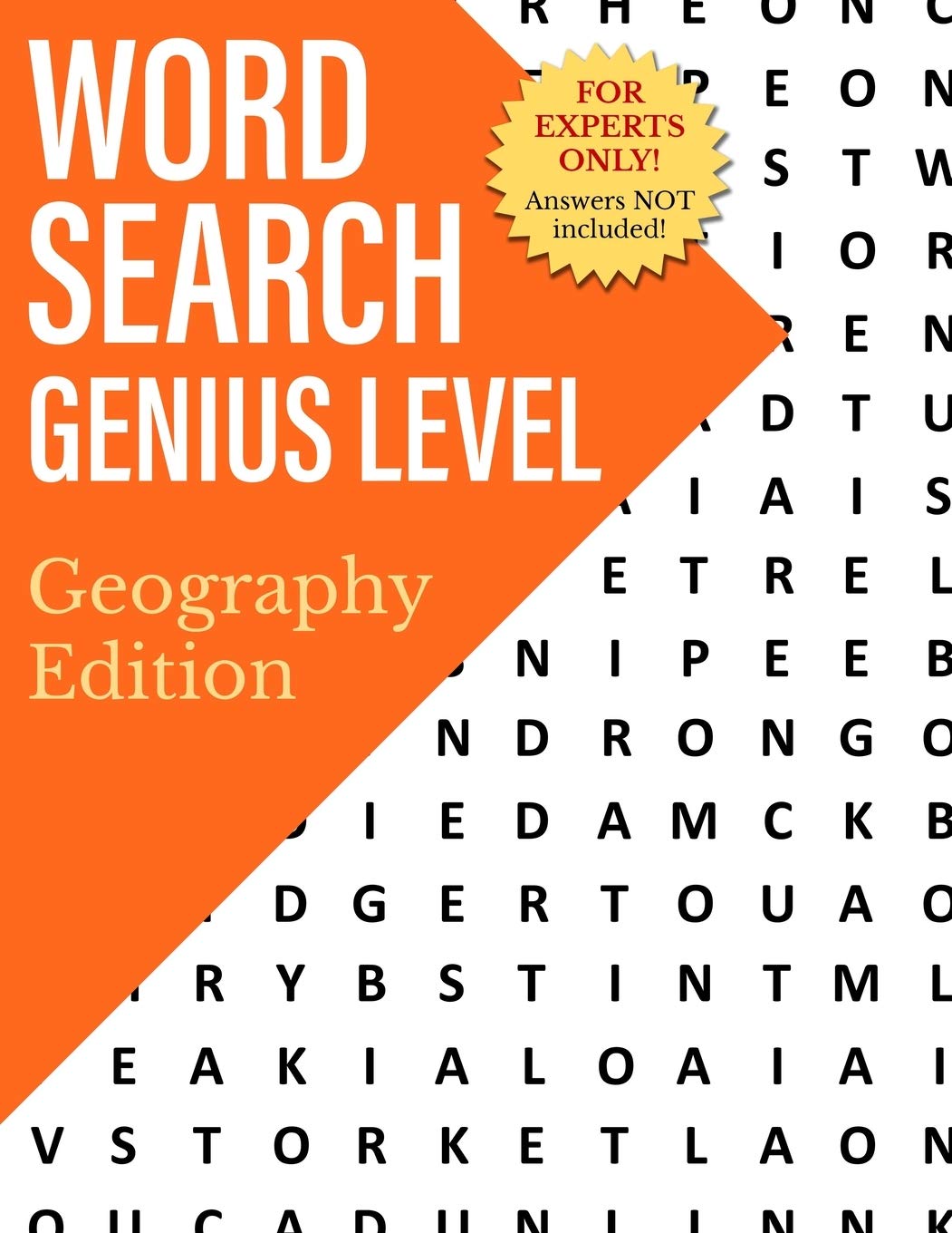 Word Search Genius Level: Geography Edition