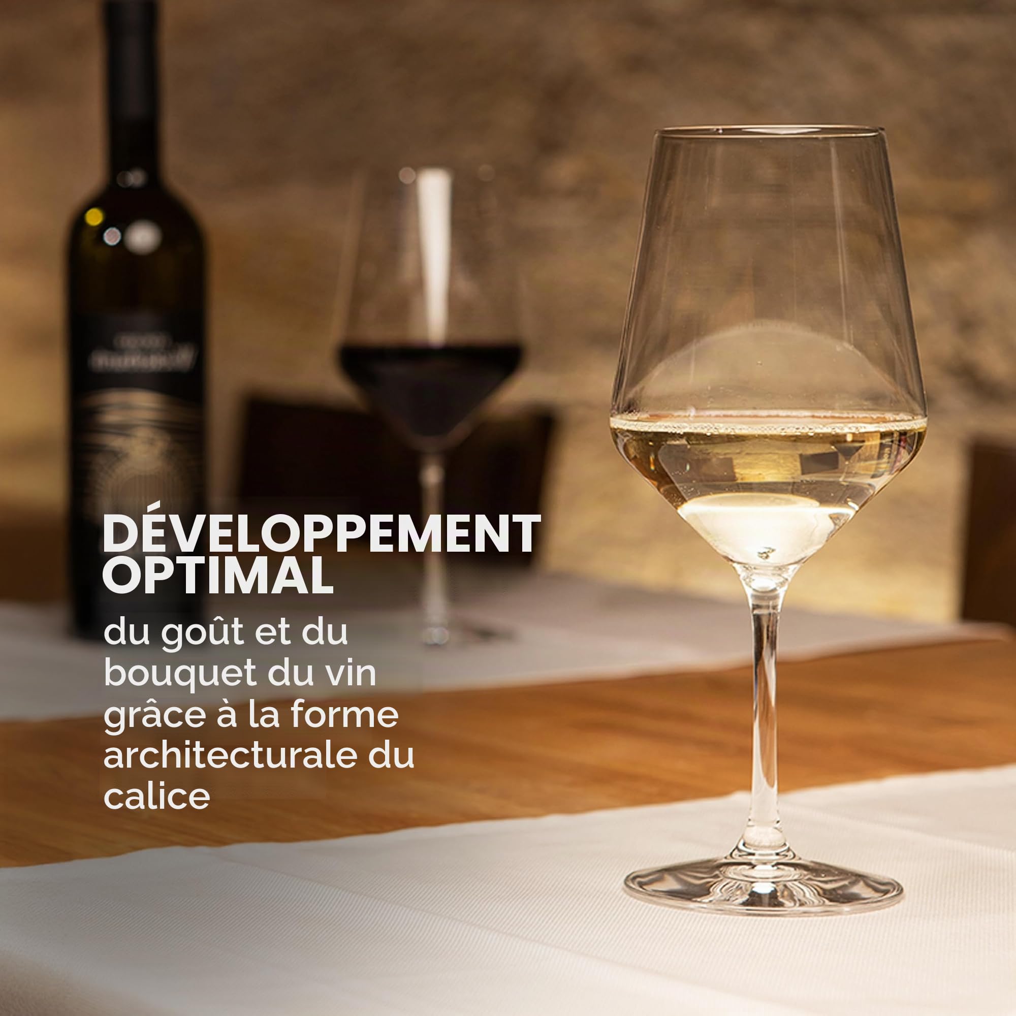 Stölzle Lausitz Revolution Lot de 6 verres à vin blanc en cristal 365 ml