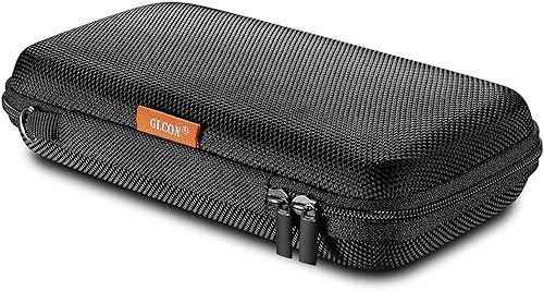 GLCON Funda rígida de EVA de protección portátil para batería externa teléfono celular GPS disco duro cable de carga USB bolsillo interior de malla