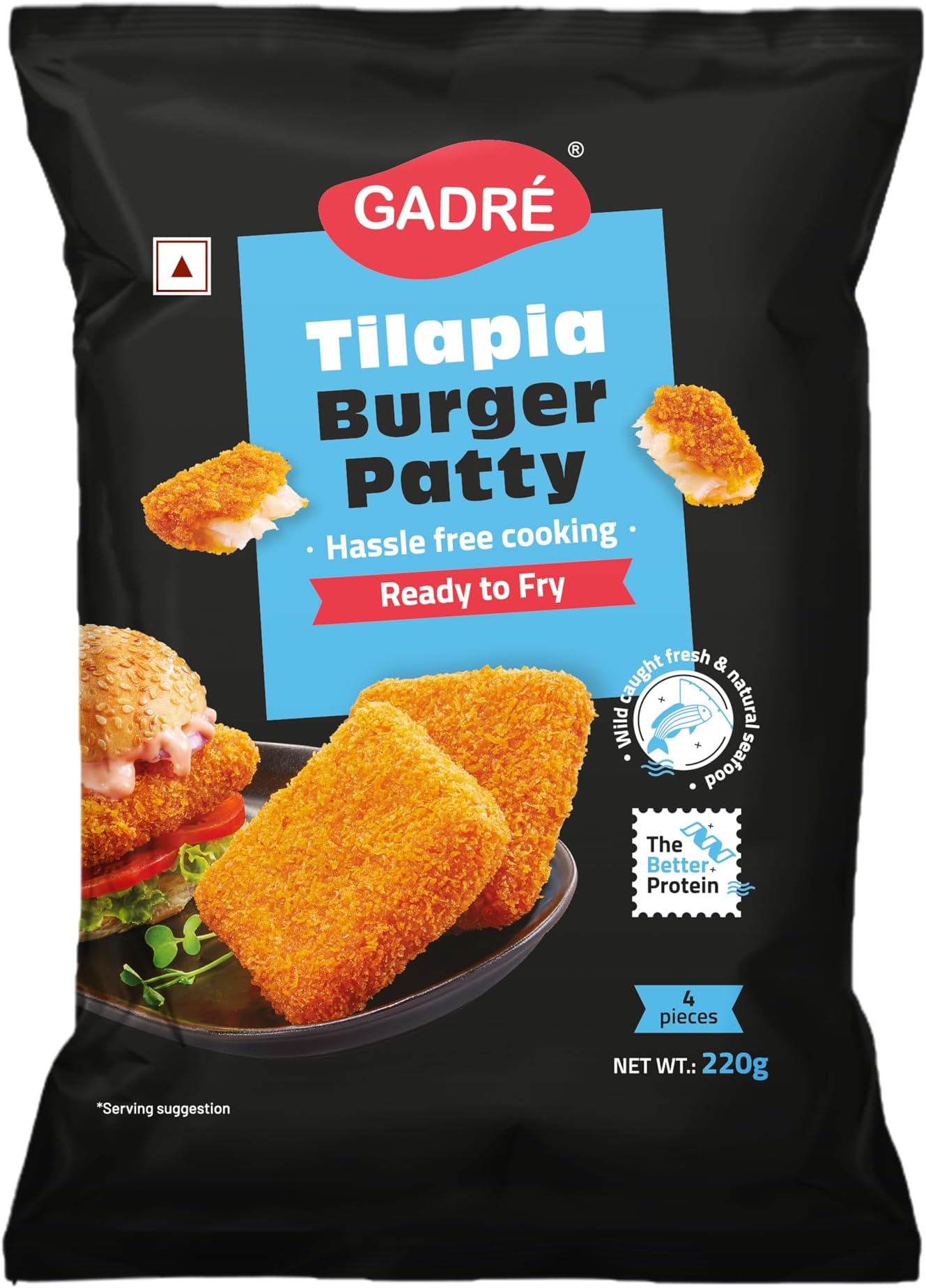 Tilapia Burger Patty, 220g