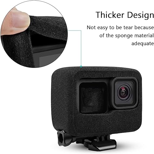 Miniatura 10 de Taisioner Carcasa Windslayer para GoPro Hero 5 Hero 6 Hero 7 Black Video Reducción de ruido