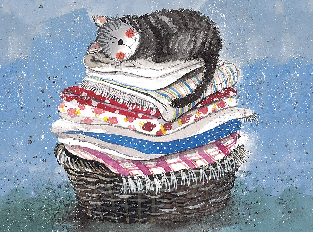Alex Clark Laundry Basket Cat Place Mat