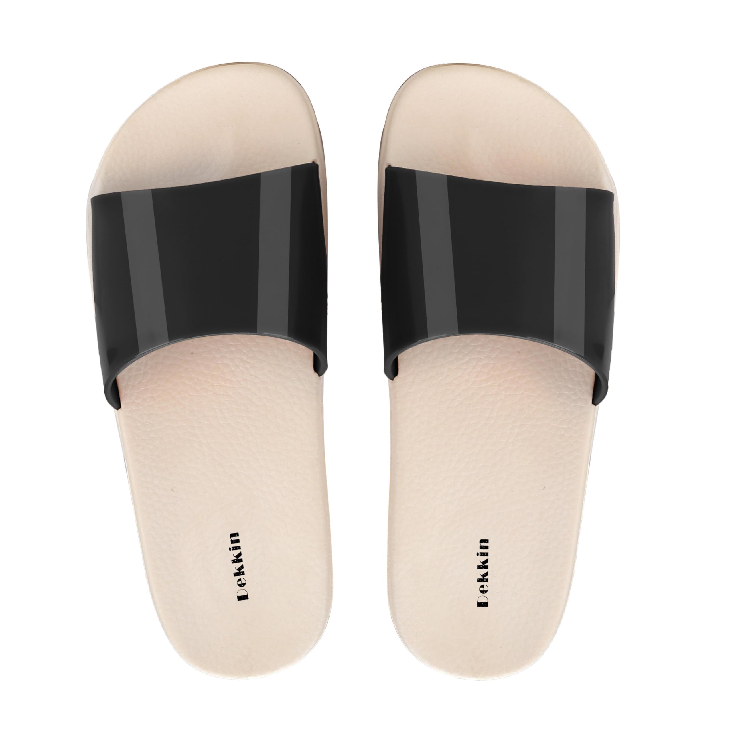 Dekkin Womens Open-Toe Slip-On Slides Black - 6 UK (B0CKPQY37W) Amazon Price History, Amazon Price Tracker