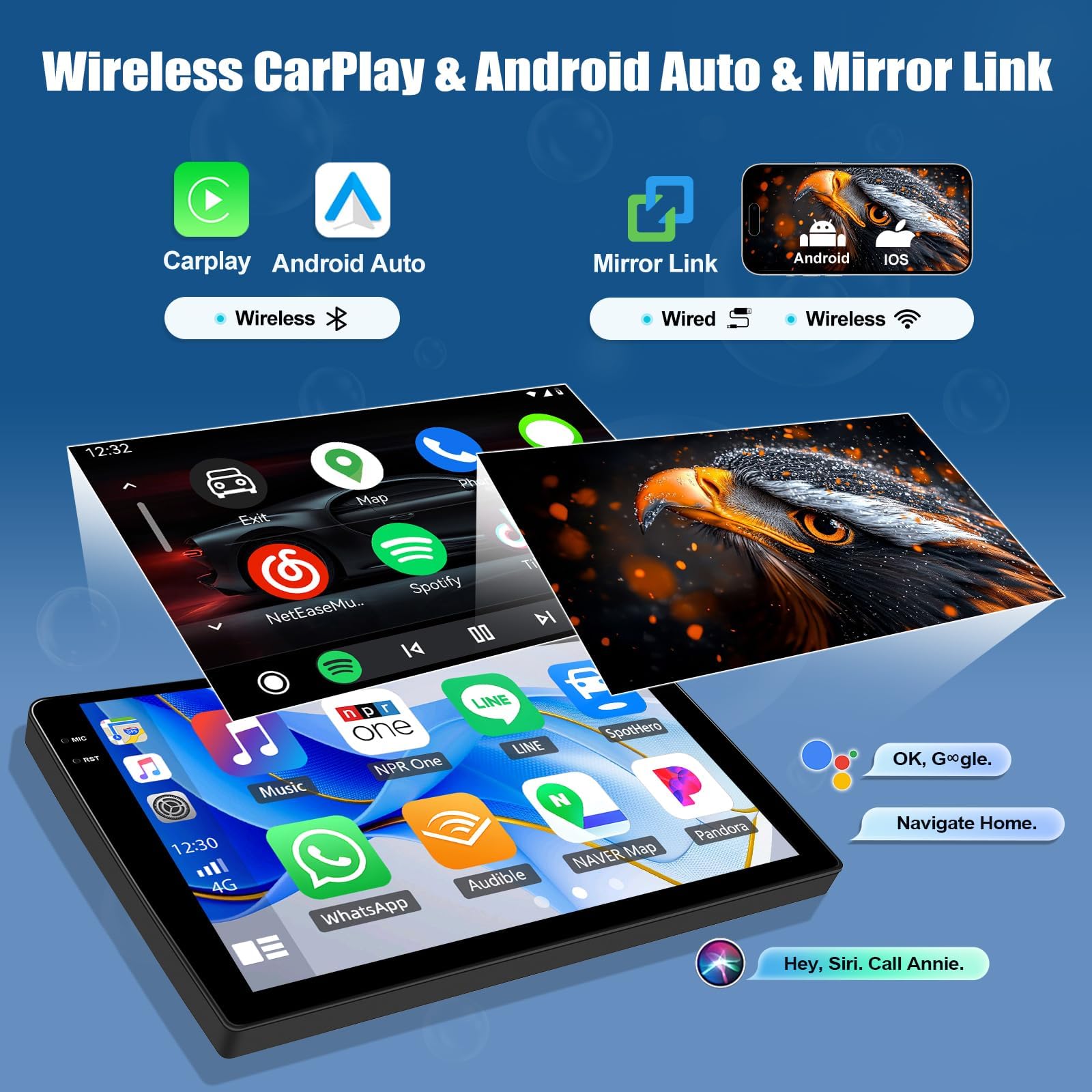 Radio samochodowe 6G 128G Android 15 do H-Onda Jazz Fit 2002-2008 RHD z CarPlay i Android Auto, 9-calowy ekran dotykowy 2 DIN z WiFi, GPS, Bluetooth, FM RDS EQ SWC i kamerą, K2 PRO Plus