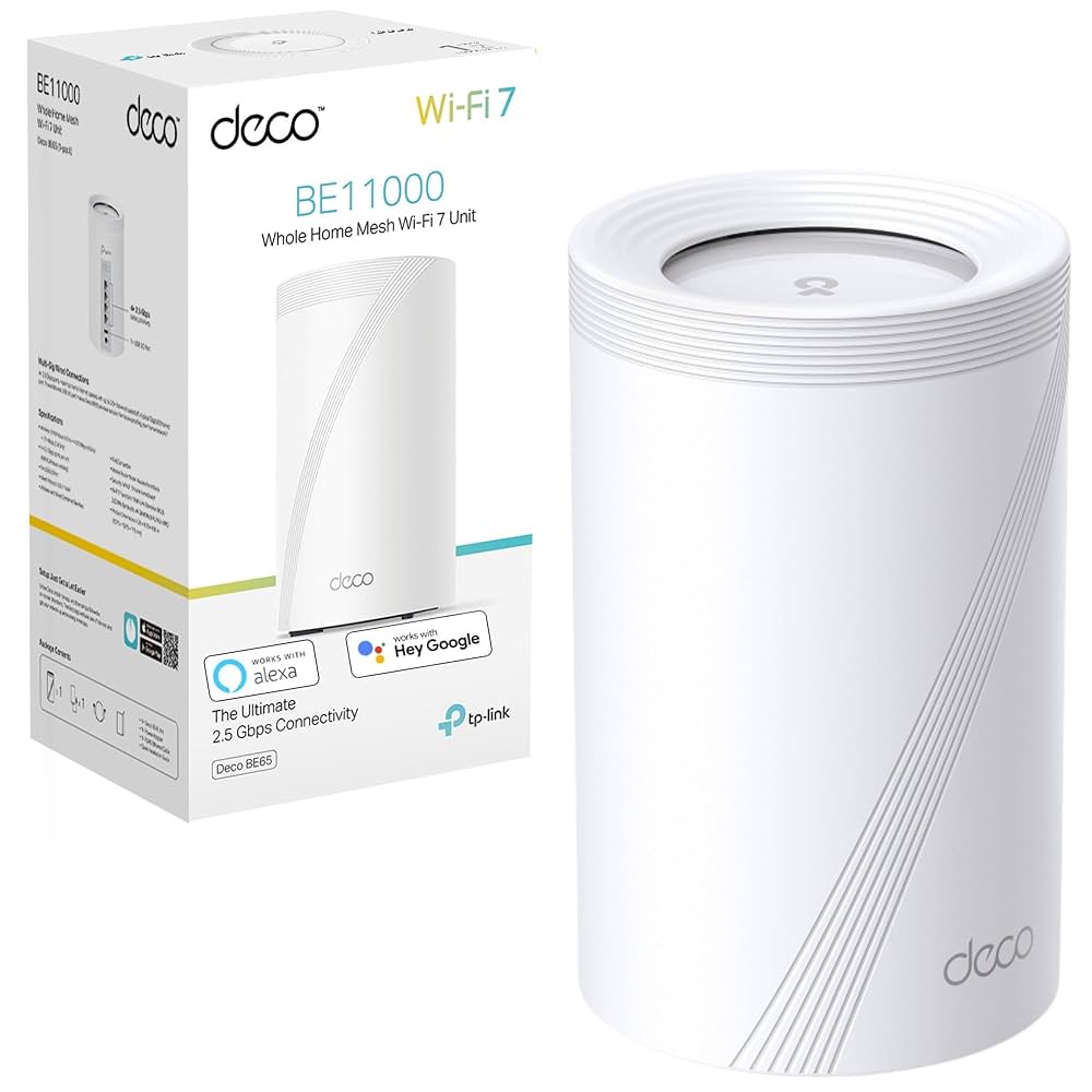 TPLINK Wi-Fiルーター Deco BE65　1P(1パック) Wi-Fiルーター 5764+2882+688Mbps Deco BE65 Pro 1P(1パック