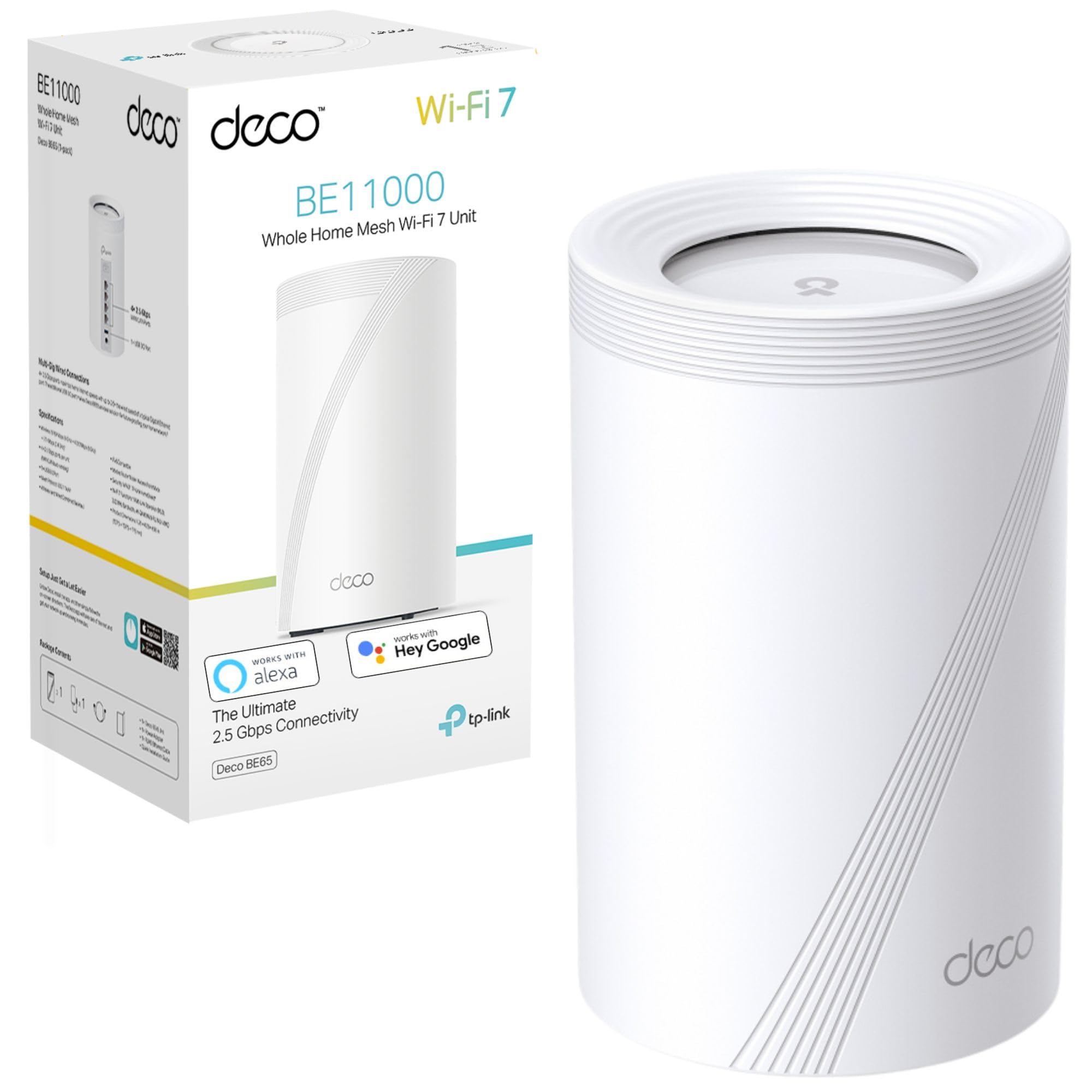TP-Link Deco BE65(1-pack) BE9300Mbps Whole Home Tri-Band