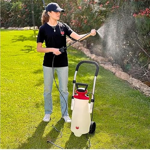 PHOENIX - Pulverisateur électrique de Jardin sur Roue Roller Sprayer, Pulverisateur Jardin avec Tuyau de 3m pour Une Pulvérisation sans Effort, pulvérisateur à Batterie, Autonome, Portable et Léger - 2