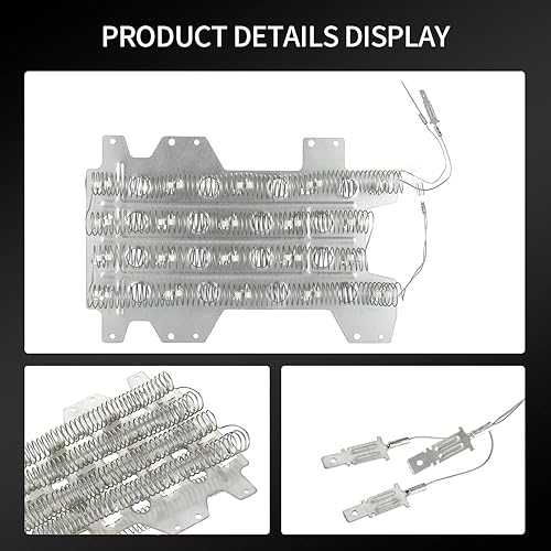 Miniatura 4 de DC47-00032A Elemento de calefacción de secadora apto para secadora Samsung DV45H6300EGA3, DV45H6300EWA3, DV45K6200EWA3, DV42H5600EWA3,