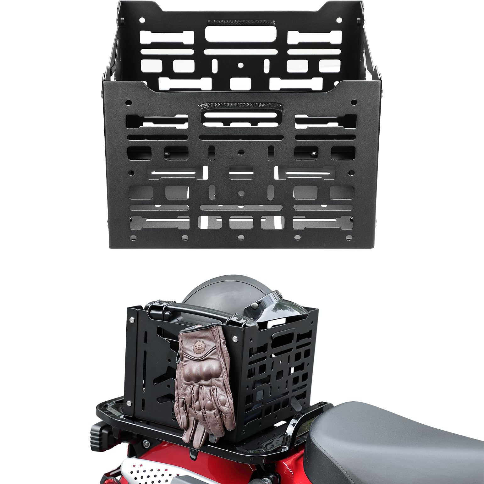 Amazon.com: KEMIMOTO Universal Rear Rack Luggage Storage Basket